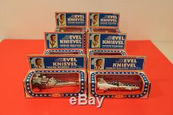 70 Evel Knievel Diecast Ensemble Complet! Ideal Toy Stunt Moto Cycle Casse-cou