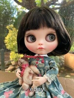 Amelie Ooak Custom Blythe Par Lelioartdolls Full Set + Jouet