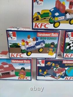 Blocs de construction rares KFC Kentucky Fried Chicken Jouets éducatifs Ensemble complet 6/6