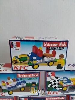 Blocs de construction rares KFC Kentucky Fried Chicken Jouets éducatifs Ensemble complet 6/6