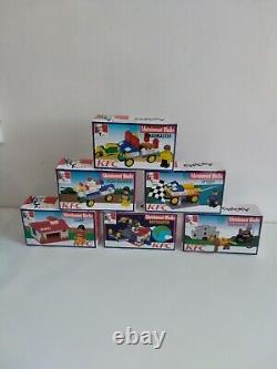 Blocs de construction rares KFC Kentucky Fried Chicken Jouets éducatifs Ensemble complet 6/6