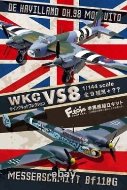 Collection d'ailes de la Seconde Guerre mondiale F Toys 1/144 WKC VS8 10pcs Ensemble complet Modèle Vendeur britannique