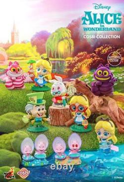 Collection de figurines Hot Toys Cosbi ALICE AU PAYS DES MERVEILLES Ensemble complet de 8 figurines