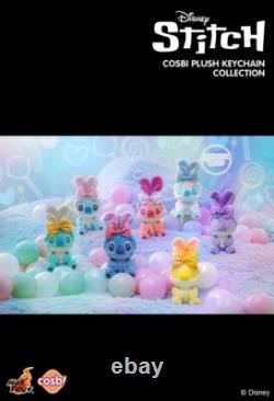 Collection de porte-clés en peluche Cosbi Stitch de Hot Toys Disney (ensemble de 6)