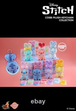 Collection de porte-clés en peluche Cosbi Stitch de Hot Toys Disney (ensemble de 6)