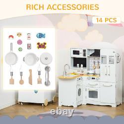 Cuisine-jouet avec accessoires complets blancs