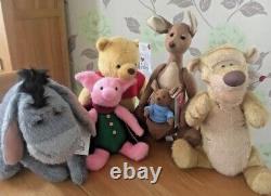 Disney Christopher Robin Winnie L'Ourson Peluches Limitées 5 Jouets Doux Ensemble Complet