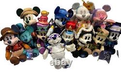 Disney Store Mickey Mouse l'Attraction Principale Peluche Douce Ensemble Complet de 12 Neuf