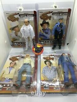 Dukes Of Hazzard Figures Toy Co Series 1 Ensemble Complet Bo Luke Boss Hogg Rosco Nouveau