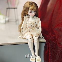 Ensemble complet 1/6 Poupée en résine BJD Poupée SD à articulation sphérique Mignonne Fille Tenue de détente Cadeau Jouet