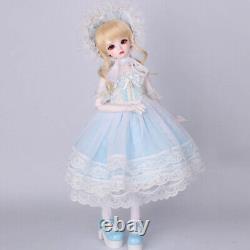Ensemble complet de poupée BJD 1/4 en résine, poupée articulée, jolie fille avec yeux, maquillage de visage, robe, jouet