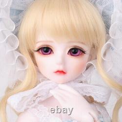 Ensemble complet de poupée BJD 1/4 en résine, poupée articulée, jolie fille avec yeux, maquillage de visage, robe, jouet