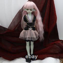 Ensemble complet de poupée BJD Elfe Garçon 1/4 Corps articulé Vêtements Yeux Maquillage Jouet Cadeau