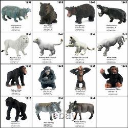 Ensemble de figurines en plastique réaliste de gros animaux de la jungle africaine