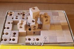 Ensemble de jouets en bois Cuboro 54 Swiss Made - Véritable jouet en bois - Circuit de billes - Puzzle en bois complet