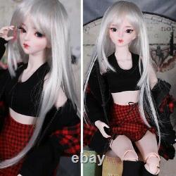 Fille 1/3 Bjd Doll Ball Jointed Doll 62cm Femelle Corps Filles Ensemble Complet Outfits Jouets