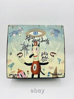 Gary Baseman x Kidrobot LA SOCIÉTÉ SECRÈTE DE TOBY Figurine en Vinyle Art Toy Ensemble Complet, SIGNÉE