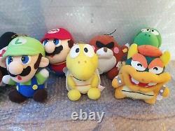 Japon Banpresto Super Mario World Ensemble Complet De 11 Peluches Toys 1991/1992 Nintendo