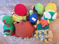 Japon Banpresto Super Mario World Ensemble Complet De 11 Peluches Toys 1991/1992 Nintendo