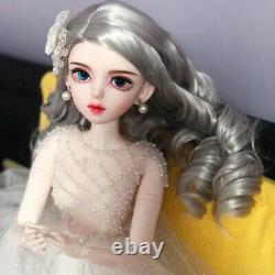 Jolie poupée BJD 1/3 grande fille avec ensemble complet de vêtements, jouet réaliste fait main