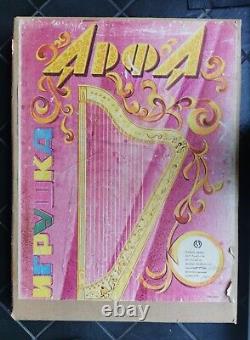 Jouet en métal vintage soviétique URSS pour enfants HARP / Ensemble complet y1981