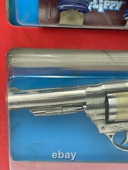 Jouets Edison Vintage 1980 Boîte Complète Pistolet Jouet Italie CHICAGO Années 20 RARE ENSEMBLE Z