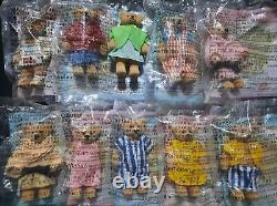 Jouets Teddy Bears RARE McDonald Happy Meal 1999 Collection Complète de 28 Neufs dans l'Emballage