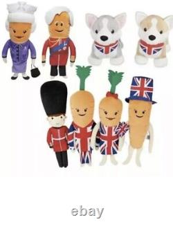 Kevin The Carrot Toys Queen Platinum Jubilee Limited Edition Tous Les 8 Full Set Nouveau