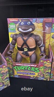 Les Tortues Ninja Mutantes Adolescentes Géantes de 12 pouces Ensemble complet vintage de 1989 réplique 2022