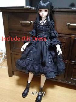 Maquillage de demi-BJD Doll 30 pouces Fille Femme Yeux Perruque Robe Résine Jouets Cadeaux ENSEMBLE COMPLET