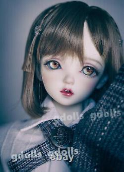 Maquillage de demi-BJD Doll 30 pouces Fille Femme Yeux Perruque Robe Résine Jouets Cadeaux ENSEMBLE COMPLET