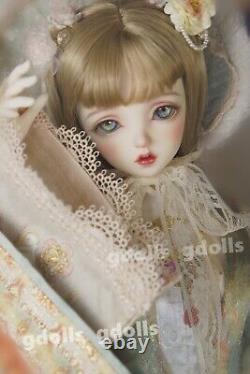 Maquillage de demi-BJD Doll 30 pouces Fille Femme Yeux Perruque Robe Résine Jouets Cadeaux ENSEMBLE COMPLET