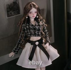 Maquillage de visage de poupée BJD en résine 1/4, articulations flexibles, tenue de princesse, ensemble complet de jouets pour fille