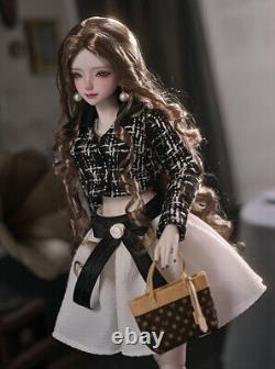 Maquillage de visage de poupée BJD en résine 1/4, articulations flexibles, tenue de princesse, ensemble complet de jouets pour fille