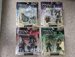 McFarlane Toys Kiss Psycho Circus Ensemble de 4 membres du groupe complet