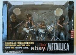 Metallica Harvesters Of Sorrow Flambant Nouveau Mcfarlane Toys Full Band Box Set Stage