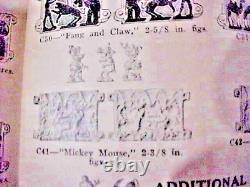 Mickey Mouse des années 1930 mène au moule de soldat en plomb C 41 avec boîte originale No EM jeu complet