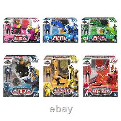 Miniforce Super Dino Power Collection-trans Head Transformer Robot Toys Kid Set