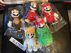 Nintendo Tokyo Exclusive Collection Ensemble Complet Mario Soft Toys Model A B C D & E