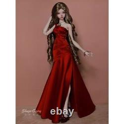 Nouvelle poupée BJD SD en résine 1/4 fille en robe rouge, ensemble complet fait main, cadeau jouet