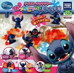 Personnages Disney Ici et Là Ensemble Complet de 5 Capsules de Jouets Gashapon Stitch