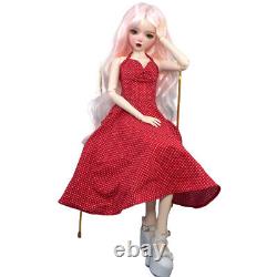 Poupée BJD 1/3 Jouet 22 pouces Hauteur Corps Articulé Féminin avec Robe Longue Chaussure Ensemble Complet