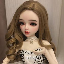 Poupée BJD 1/3 Jouet 22 pouces Poupée Fille et Robe de Poupée Perruques Maquillage Ensemble Complet Fini