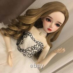 Poupée BJD 1/3 Jouet 22 pouces Poupée Fille et Robe de Poupée Perruques Maquillage Ensemble Complet Fini