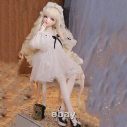 Poupée BJD 1/3 avec vêtements, chaussures, perruque, maquillage, ensemble complet fait main, poupée fille de 22 pouces