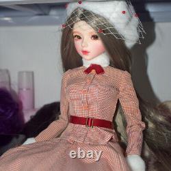 Poupée BJD 1/3 de 22 pouces avec corps de femme et ensemble complet de tenues à la mode