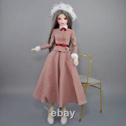 Poupée BJD 1/3 de 22 pouces avec corps de femme et ensemble complet de tenues à la mode