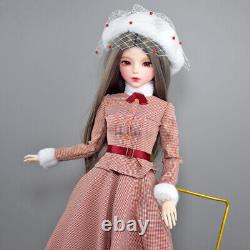 Poupée BJD 1/3 de 22 pouces avec corps de femme et ensemble complet de tenues à la mode