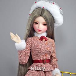 Poupée BJD 1/3 de 22 pouces avec corps de femme et ensemble complet de tenues à la mode