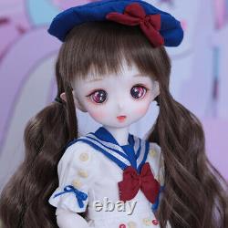 Poupée BJD 1/4 ENSEMBLE COMPLET Figurines articulées en résine Yeux Maquillage de visage Jouet Fille Cadeau